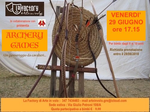 tiro con l'arco per bambini